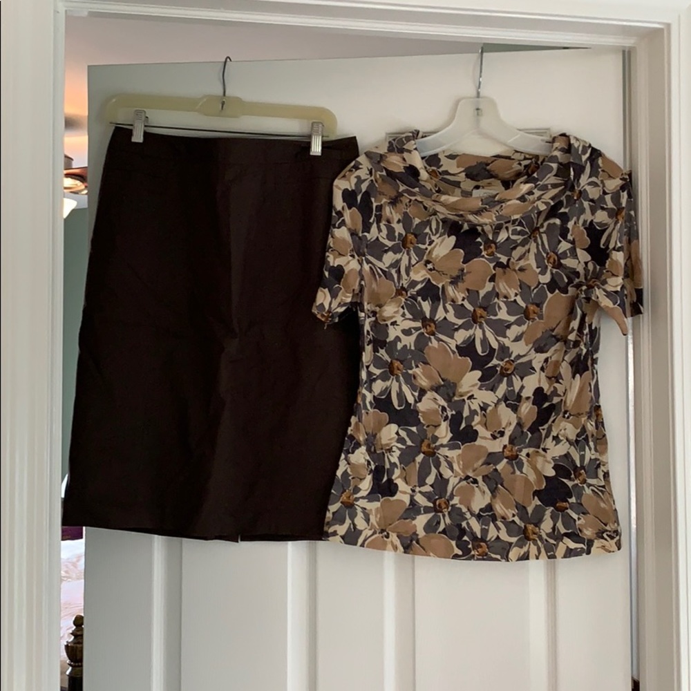 Outfit—shades of brown